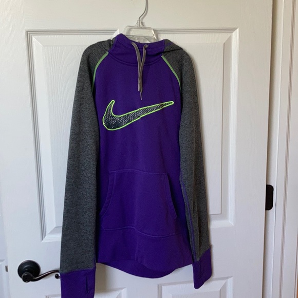 Purple green and gray  Nike hoodie! - Picture 1 of 4